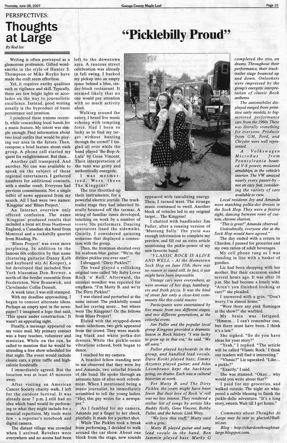 Picklebilly Proud - Geauga County Maple Leaf