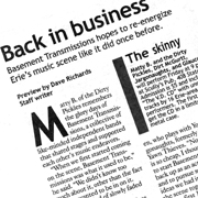 Basement Transmissions hopes to re-energize Erie's music scene