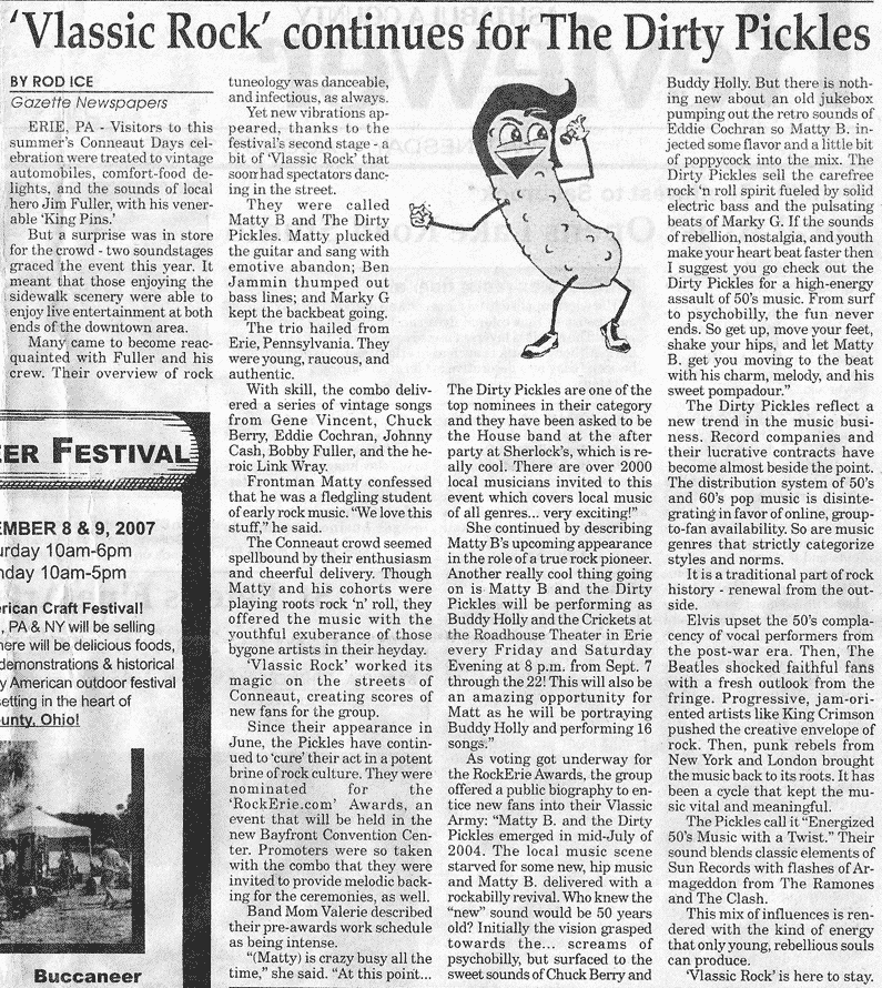 'Vlassic Rock' continues for The Dirty Pickles - Gazette Newspapers